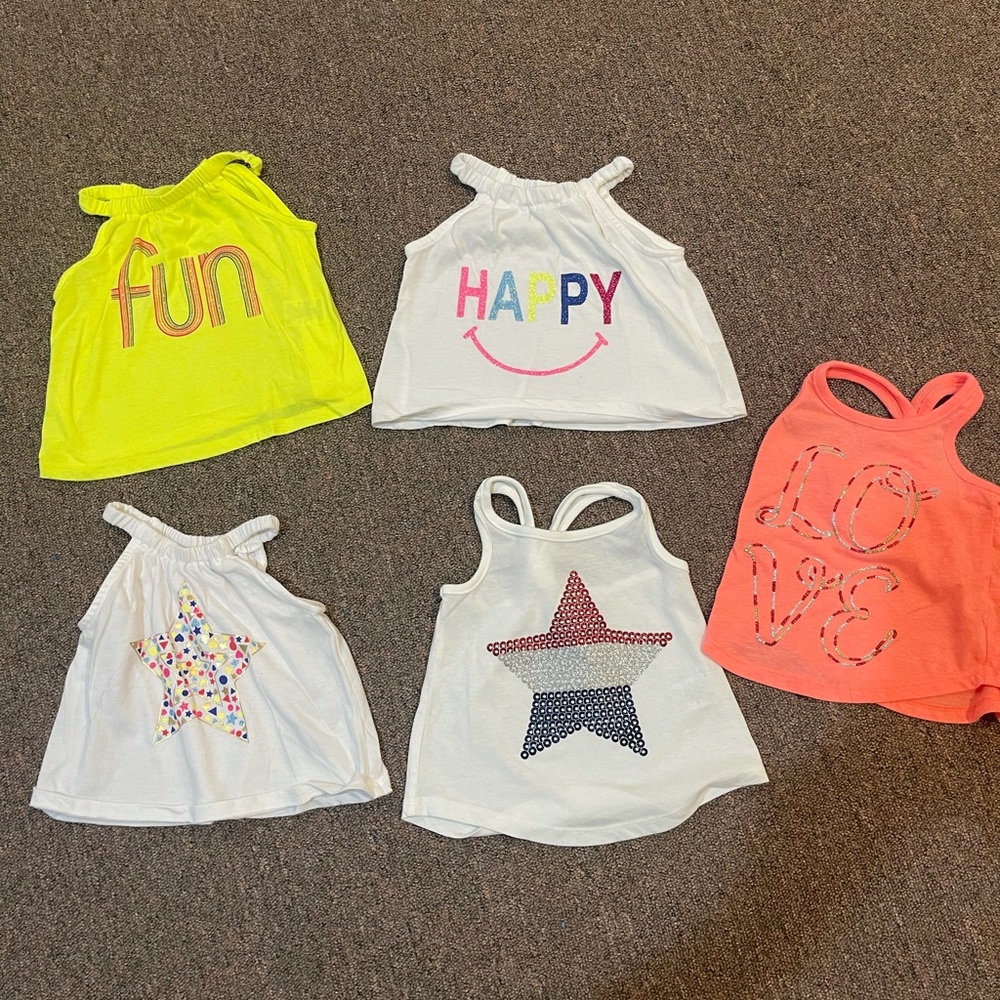 Baby girl tank too lot bundle